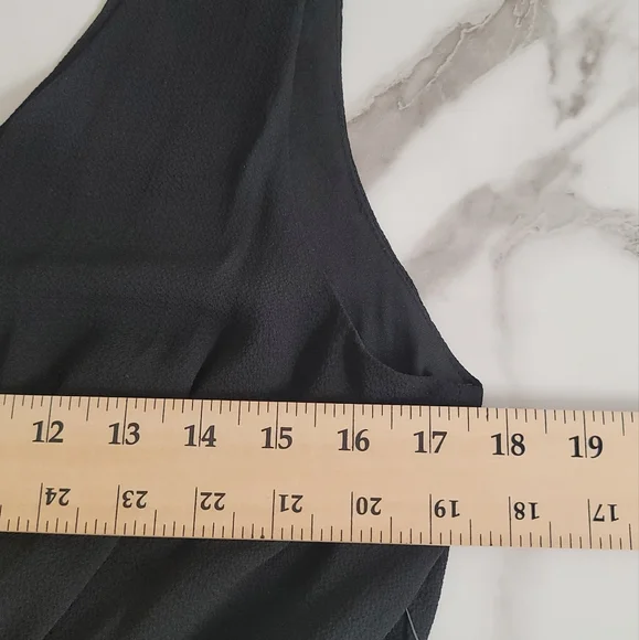 Lily Rose Black Romper  V Neck & Back, Women's, Size M - Picture 3 of 11